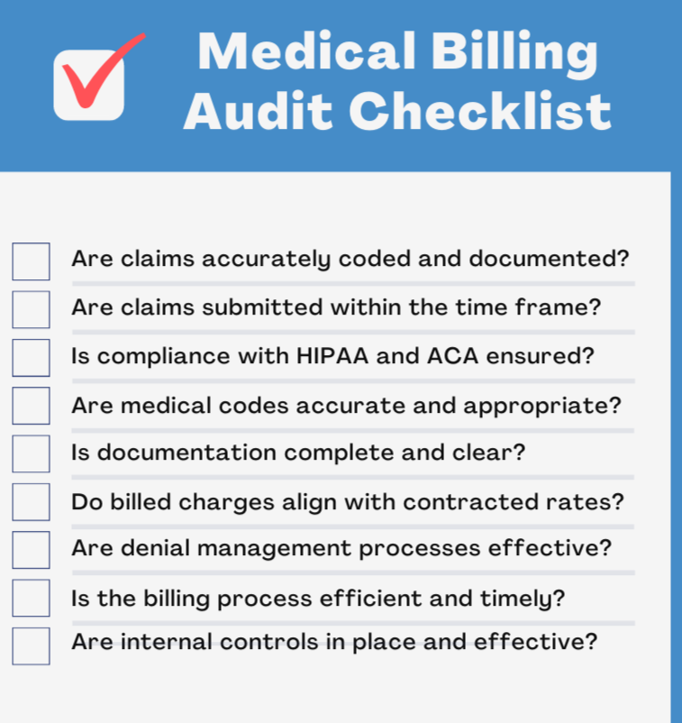 medical billing audit checklist